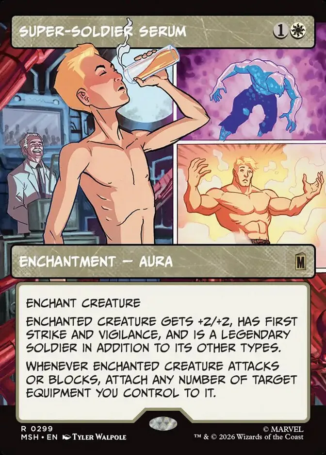 2026 Marvel Super Heroes Super-Soldier Serum #299 rare card image