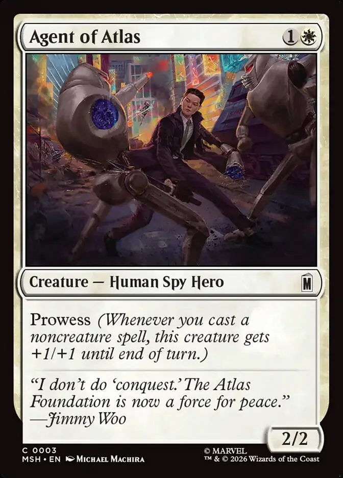 2026 Marvel Super Heroes Agent of Atlas #3 common card image