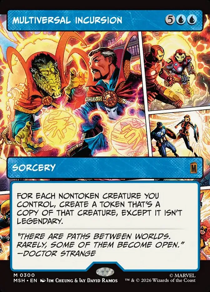 2026 Marvel Super Heroes Multiversal Incursion mythic #300 mythic card image