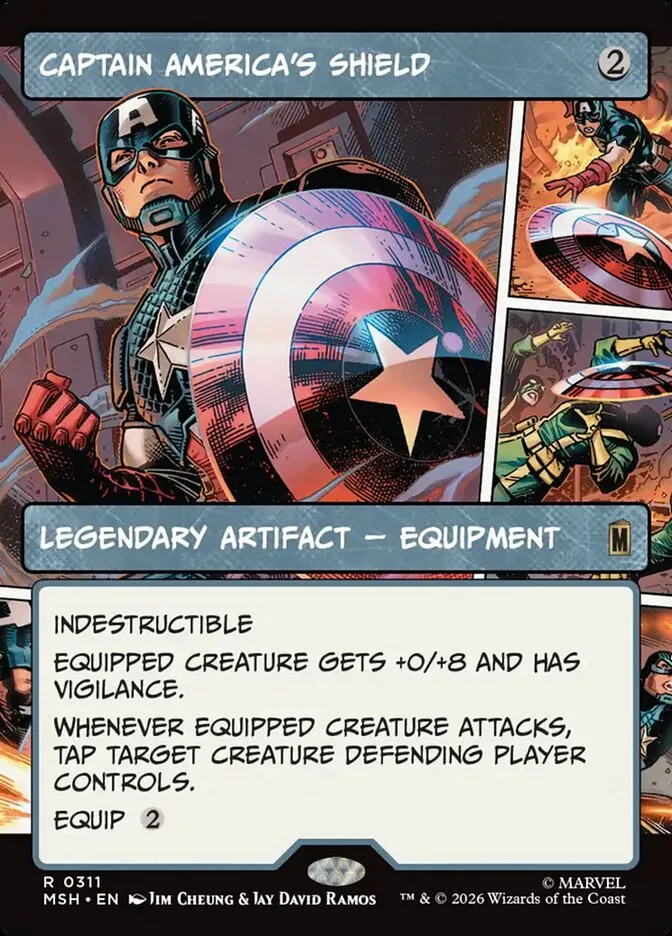 2026 Marvel Super Heroes Captain America's Shield #311 rare card image