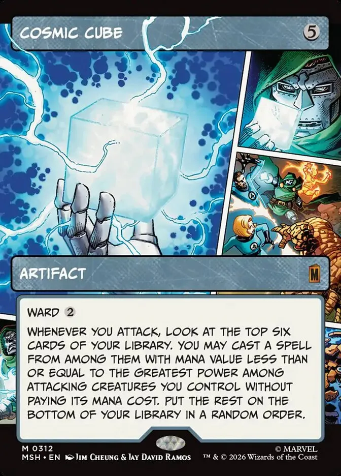2026 Marvel Super Heroes Cosmic Cube mythic #312 mythic card image