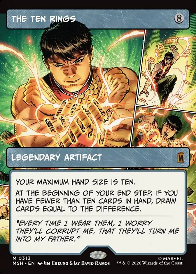 2026 Marvel Super Heroes The Ten Rings #313 mythic card image