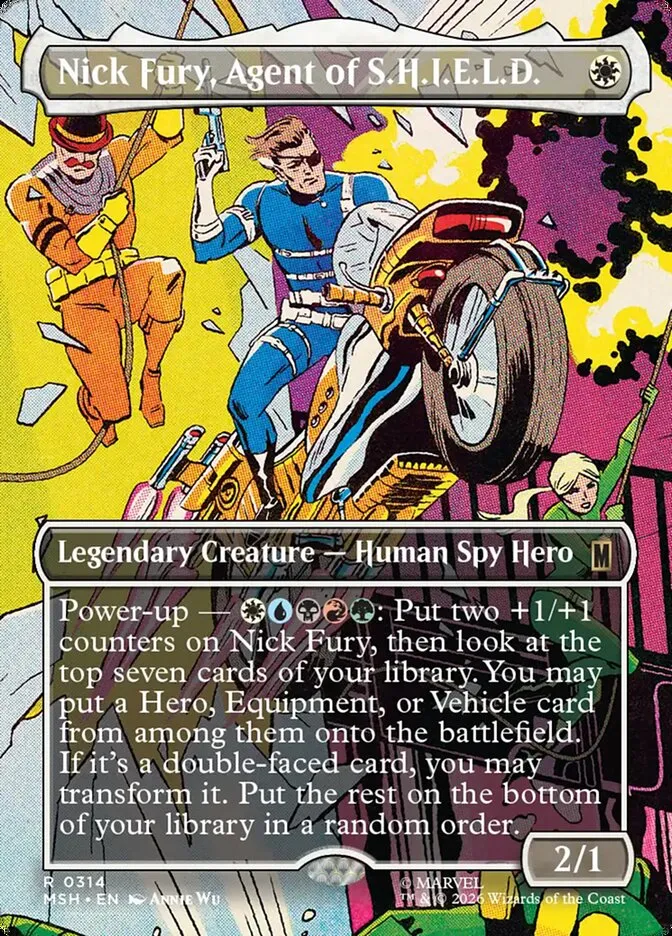 2026 Marvel Super Heroes Nick Fury, Agent of S.H.I.E.L.D. #314 rare card image