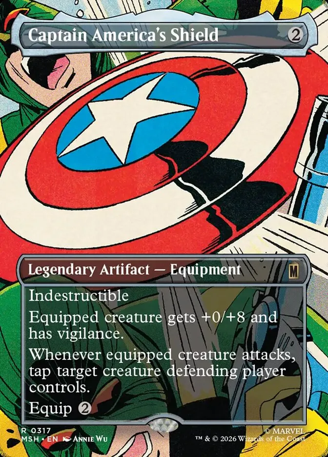 2026 Marvel Super Heroes Captain America's Shield #317 rare card image