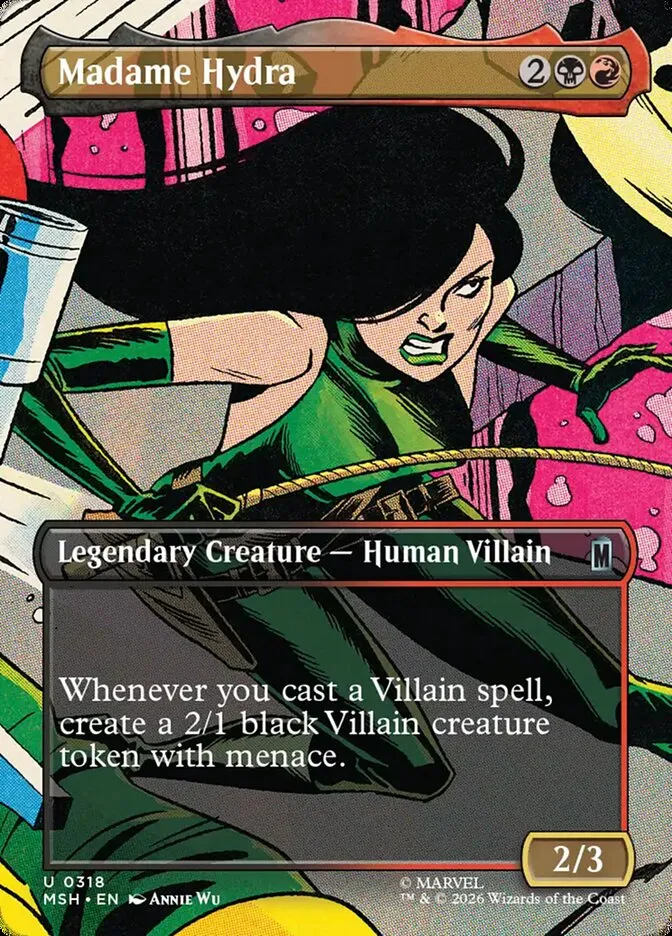2026 Marvel Super Heroes Madame Hydra #318 uncommon card image