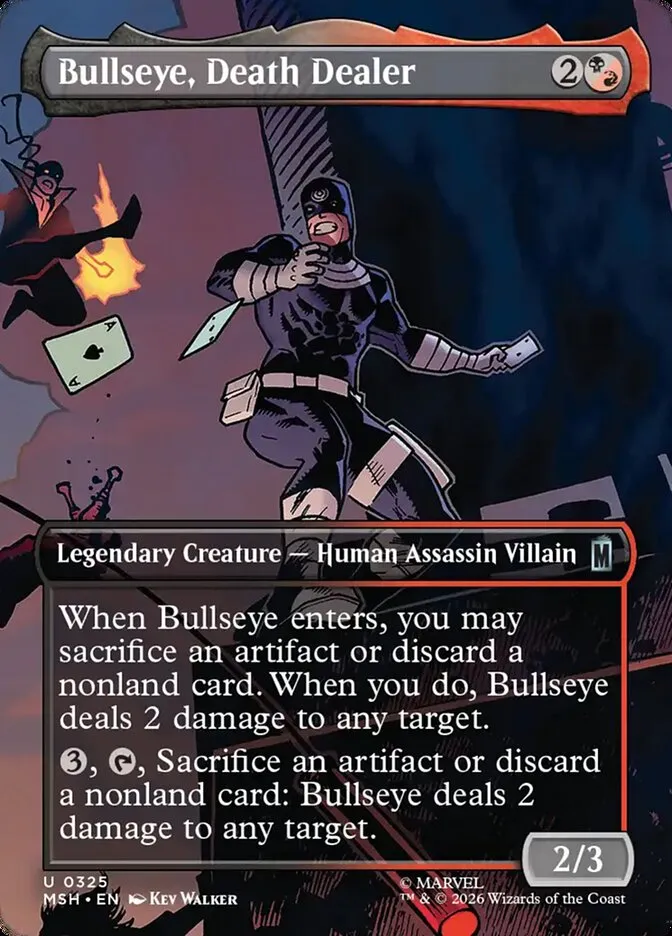 2026 Marvel Super Heroes Bullseye, Death Dealer #325 uncommon card image
