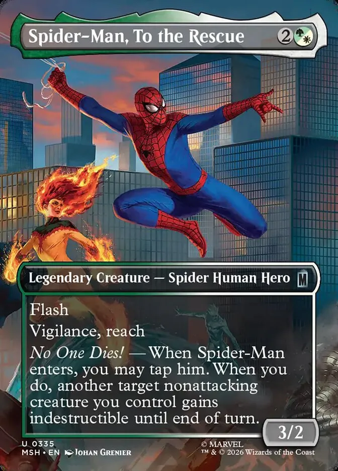 2026 Marvel Super Heroes Spider-Man, To the Rescue #335 uncommon card image
