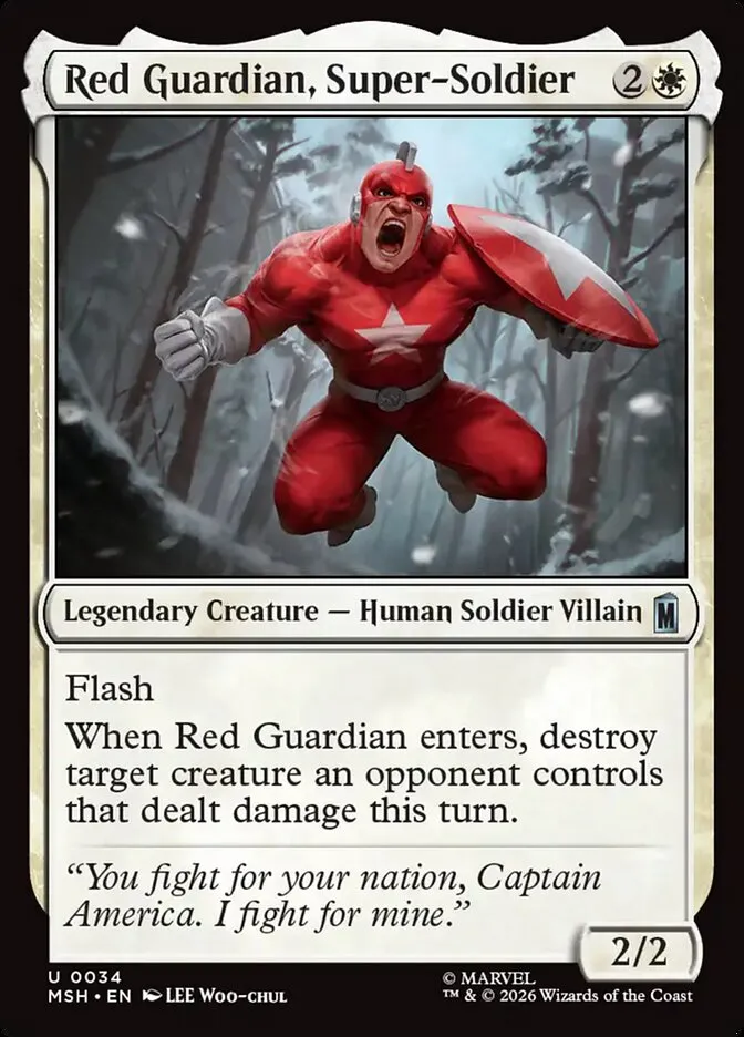 2026 Marvel Super Heroes Red Guardian, Super-Soldier #34 uncommon card image