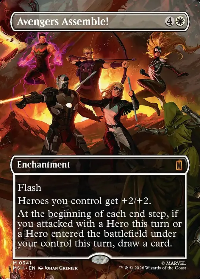2026 Marvel Super Heroes Avengers Assemble! #341 mythic card image