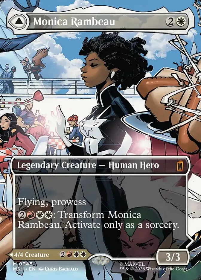 2026 Marvel Super Heroes Monica Rambeau // Photon, Living Light #345 mythic card image