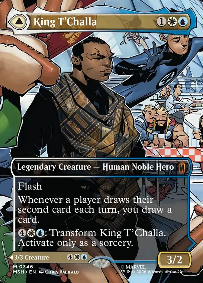 2026 Marvel Super Heroes King T'Challa // Black Panther, Hope Enduring #346 mythic card image