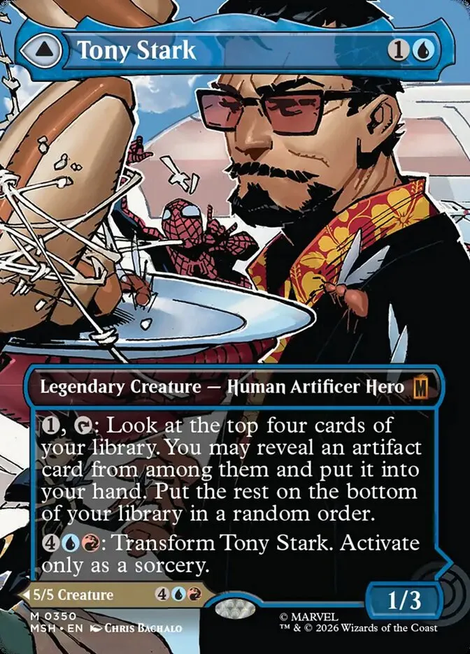 2026 Marvel Super Heroes Tony Stark // The Invincible Iron Man #350 mythic card image