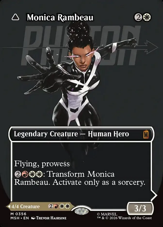 2026 Marvel Super Heroes Monica Rambeau // Photon, Living Light #356 mythic card image