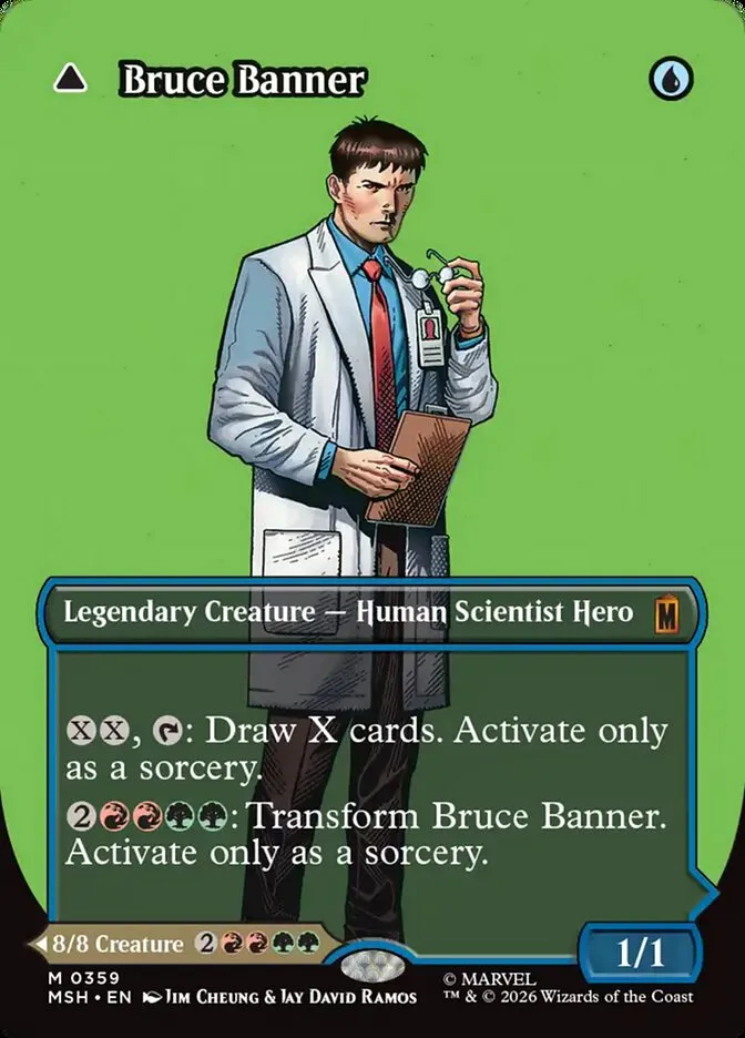 2026 Marvel Super Heroes Bruce Banner // The Incredible Hulk #359 mythic card image