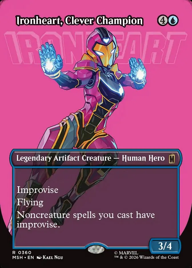 2026 Marvel Super Heroes Ironheart, Clever Champion #360 rare card image