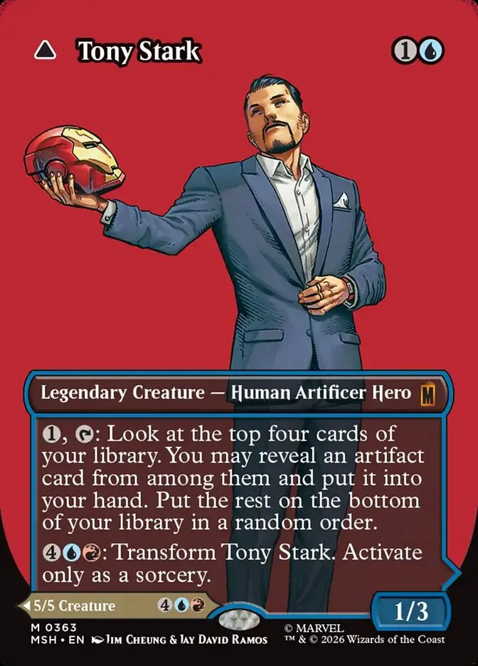 2026 Marvel Super Heroes Tony Stark // The Invincible Iron Man #363 mythic card image