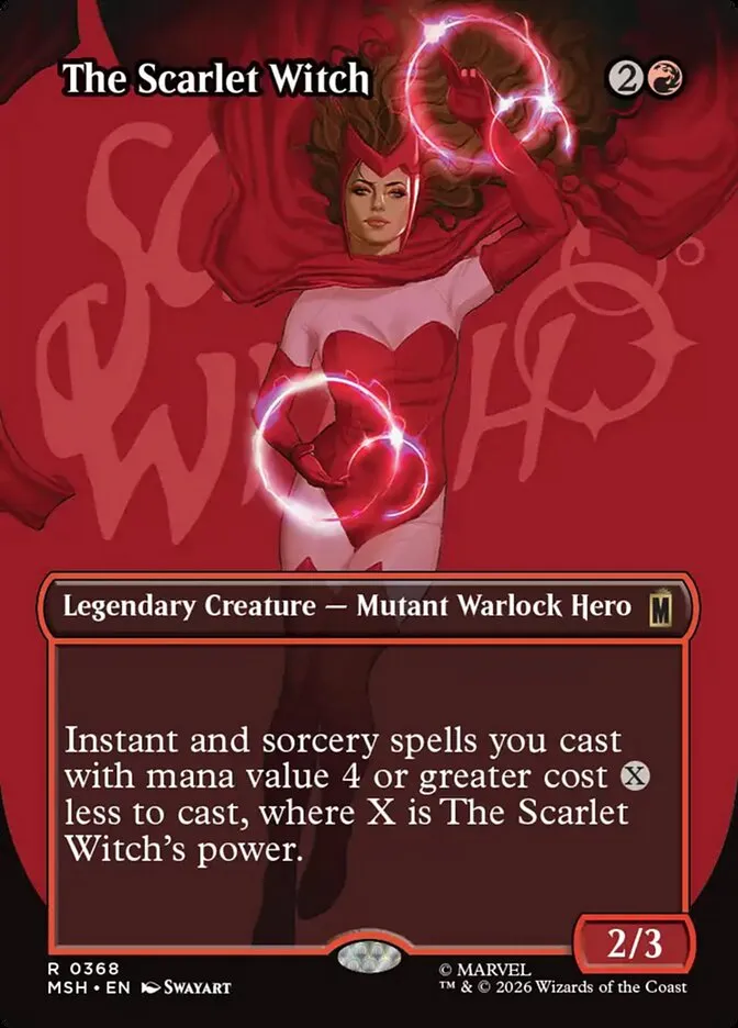 2026 Marvel Super Heroes The Scarlet Witch #368 rare card image