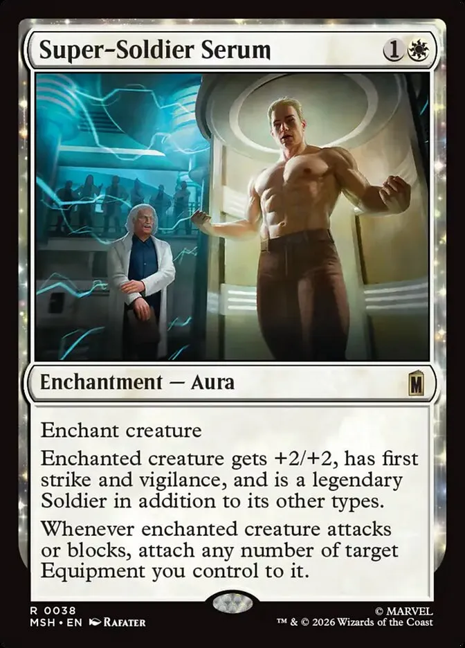 2026 Marvel Super Heroes Super-Soldier Serum #38 rare card image
