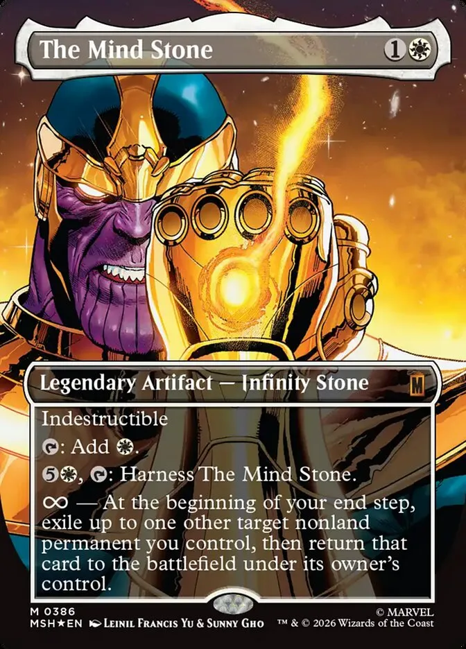 2026 Marvel Super Heroes The Mind Stone #386 mythic card image