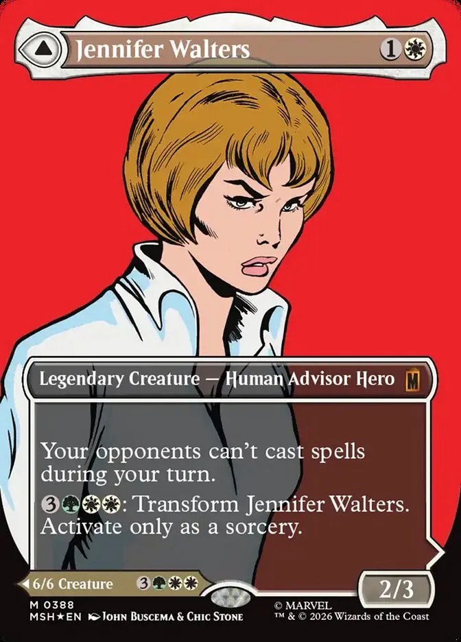 2026 Marvel Super Heroes Jennifer Walters // The Sensational She-Hulk #388 mythic card image