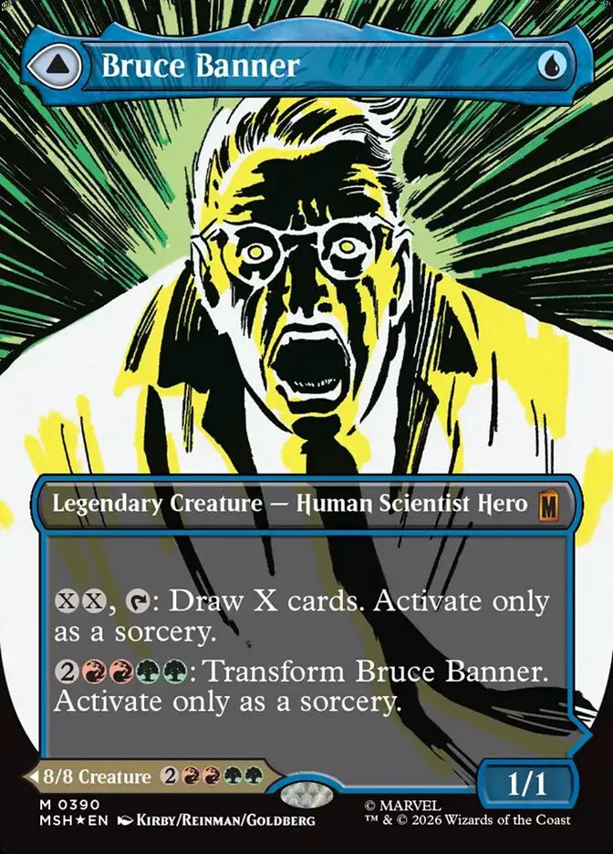 2026 Marvel Super Heroes Bruce Banner // The Incredible Hulk #390 mythic card image