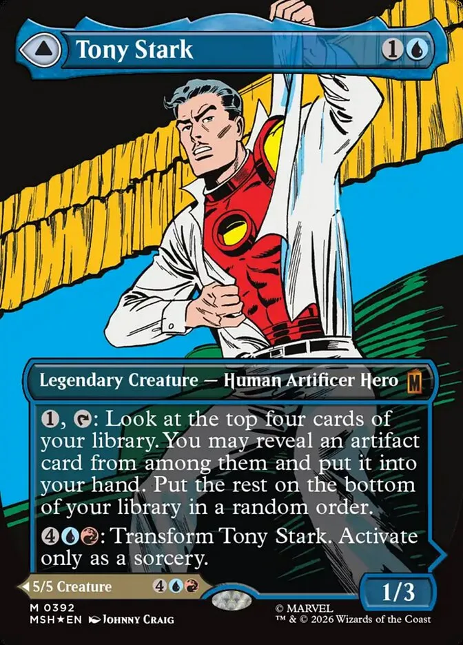 2026 Marvel Super Heroes Tony Stark // The Invincible Iron Man #392 mythic card image