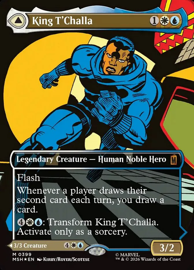 2026 Marvel Super Heroes King T'Challa // Black Panther, Hope Enduring #399 mythic card image