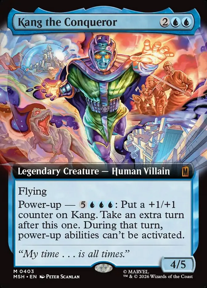 2026 Marvel Super Heroes Kang the Conqueror #403 mythic card image