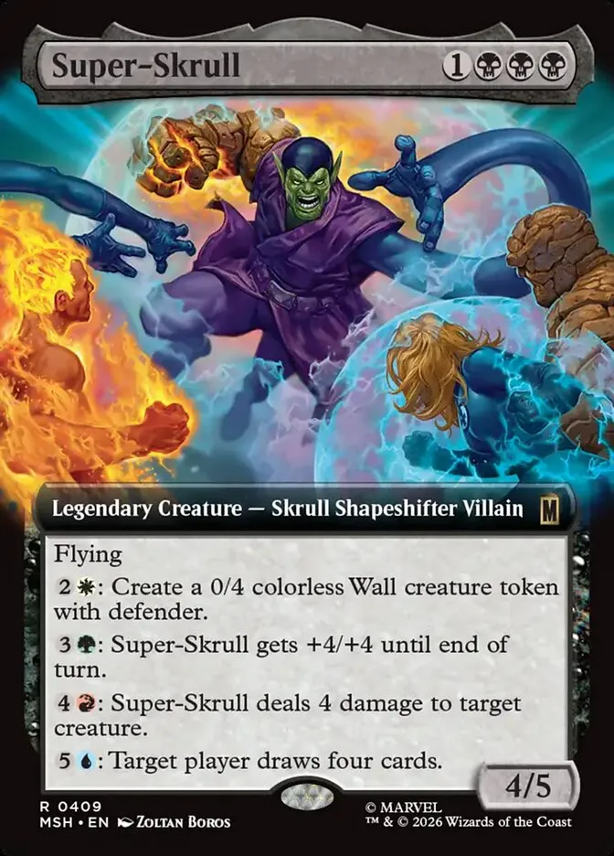 2026 Marvel Super Heroes Super-Skrull #409 rare card image