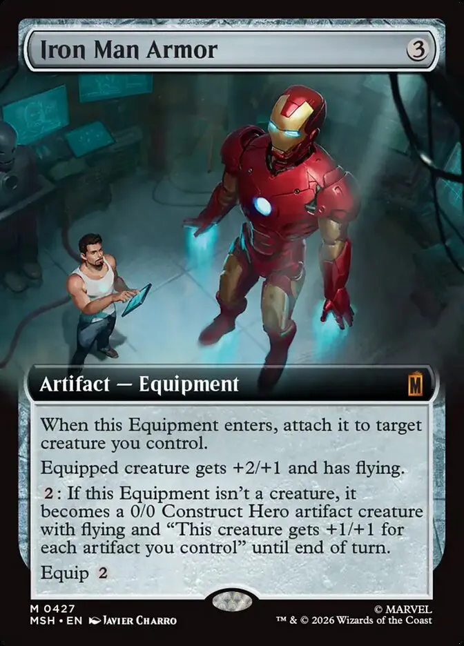 2026 Marvel Super Heroes Iron Man Armor #427 mythic card image