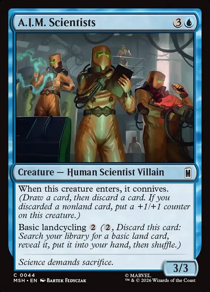2026 Marvel Super Heroes A.I.M. Scientists common #44 common card image