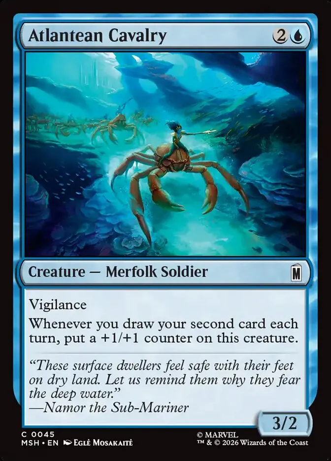 2026 Marvel Super Heroes Atlantean Cavalry #45 common card image