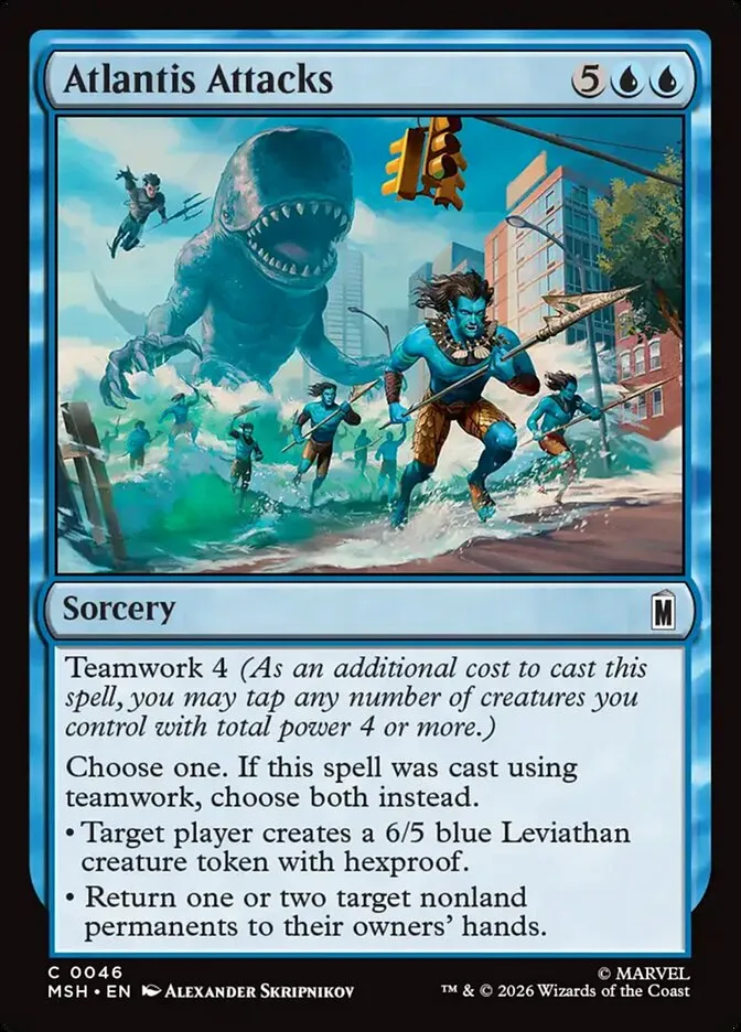 2026 Marvel Super Heroes Atlantis Attacks common #46 common card image