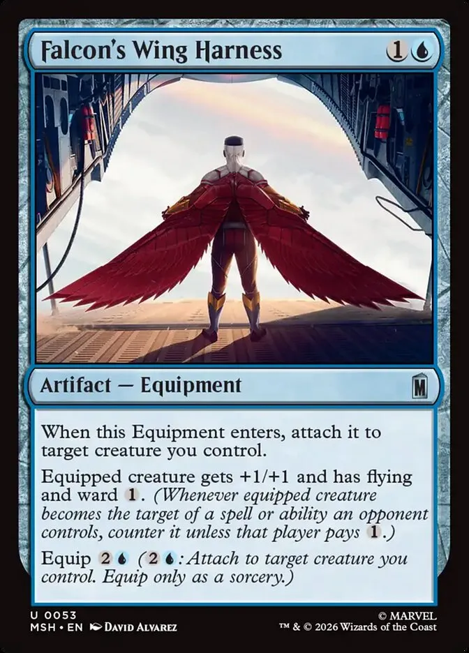 2026 Marvel Super Heroes Falcon's Wing Harness #53 uncommon card image