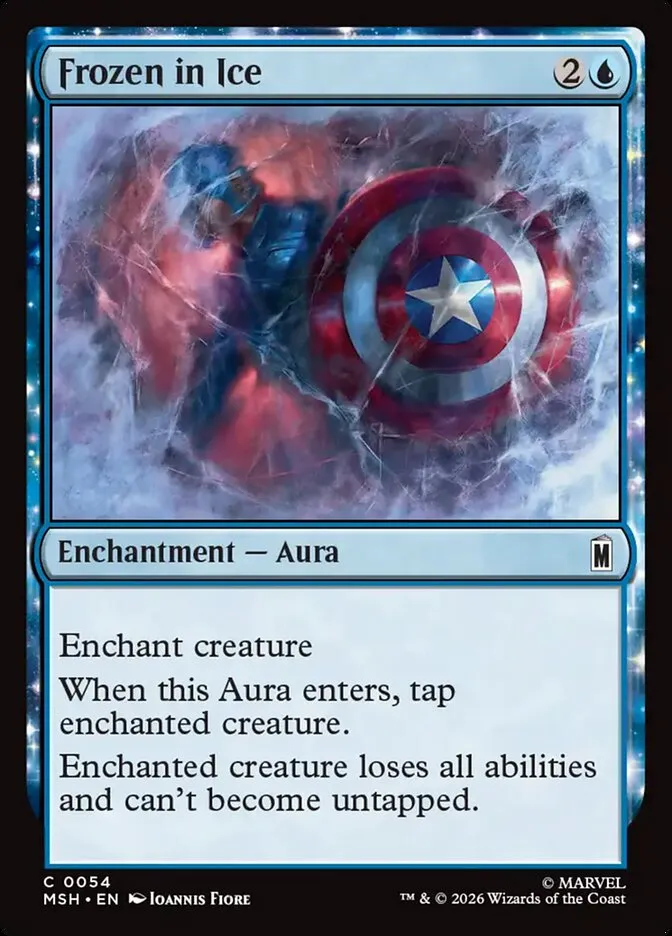 2026 Marvel Super Heroes Frozen in Ice #54 common card image