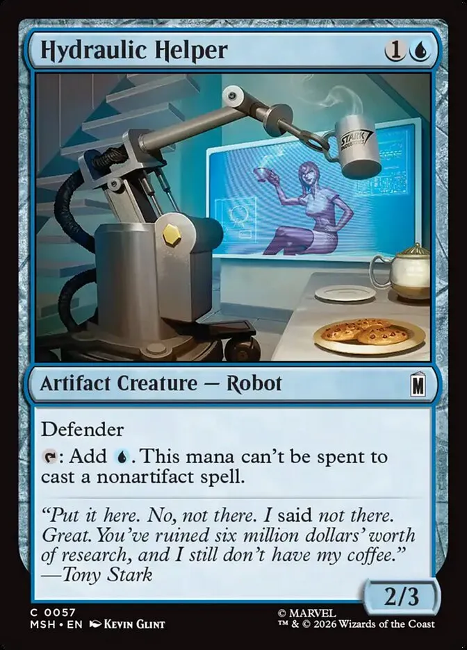2026 Marvel Super Heroes Hydraulic Helper common #57 common card image