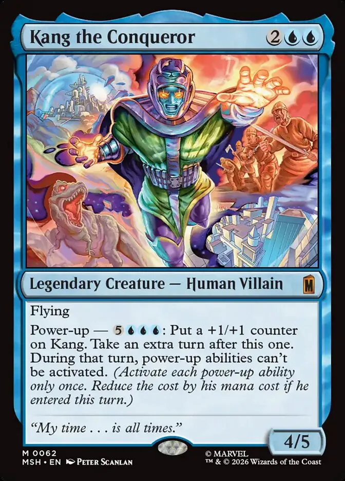 2026 Marvel Super Heroes Kang the Conqueror #62 mythic card image