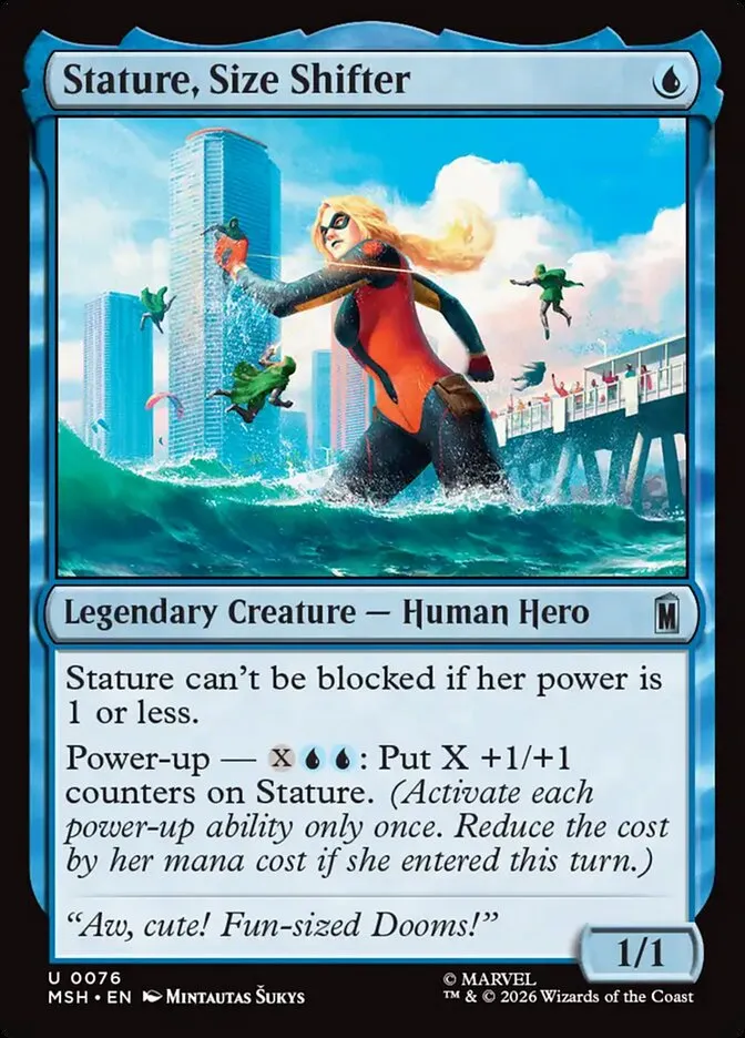 2026 Marvel Super Heroes Stature, Size Shifter #76 uncommon card image