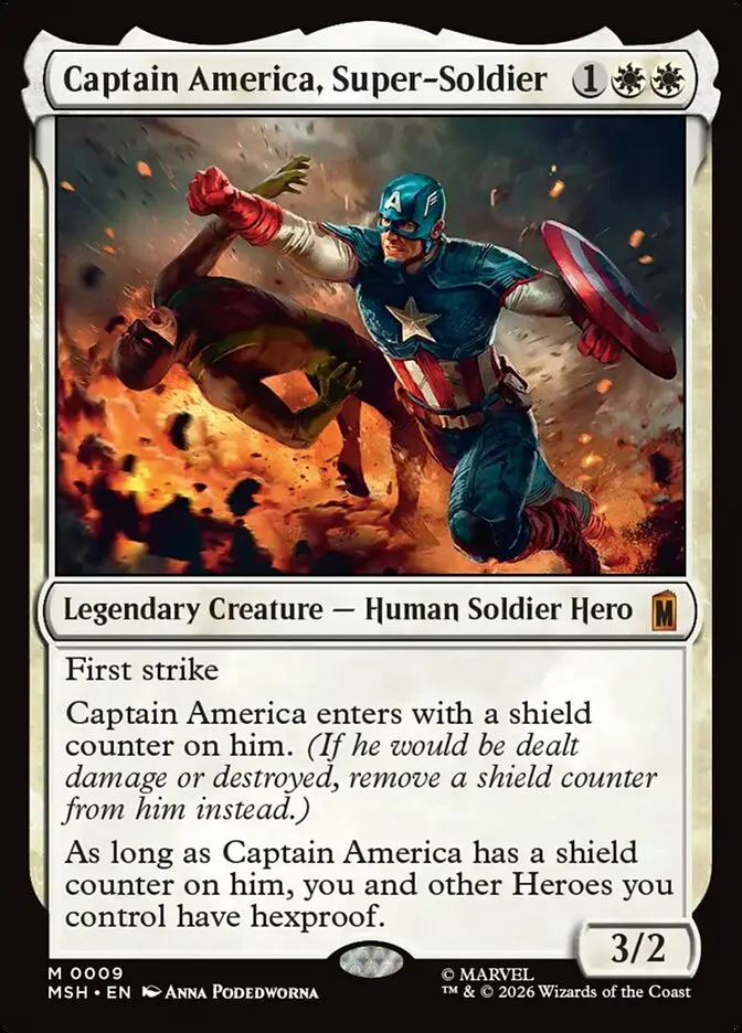 2026 Marvel Super Heroes Captain America, Super-Soldier mythic #9 mythic card image