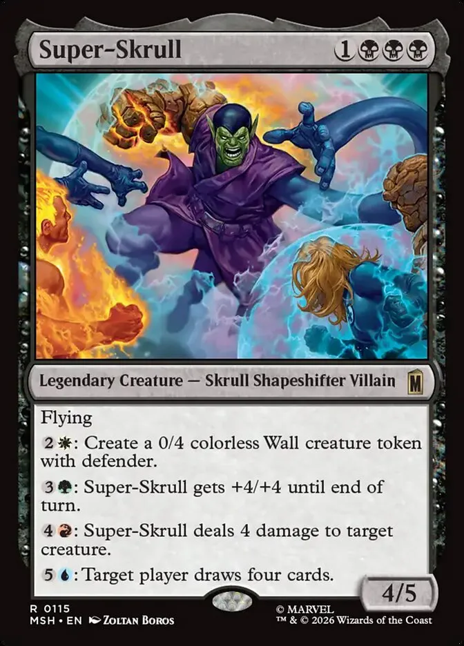 2026 Marvel Super Heroes Super-Skrull rare #115 rare card image