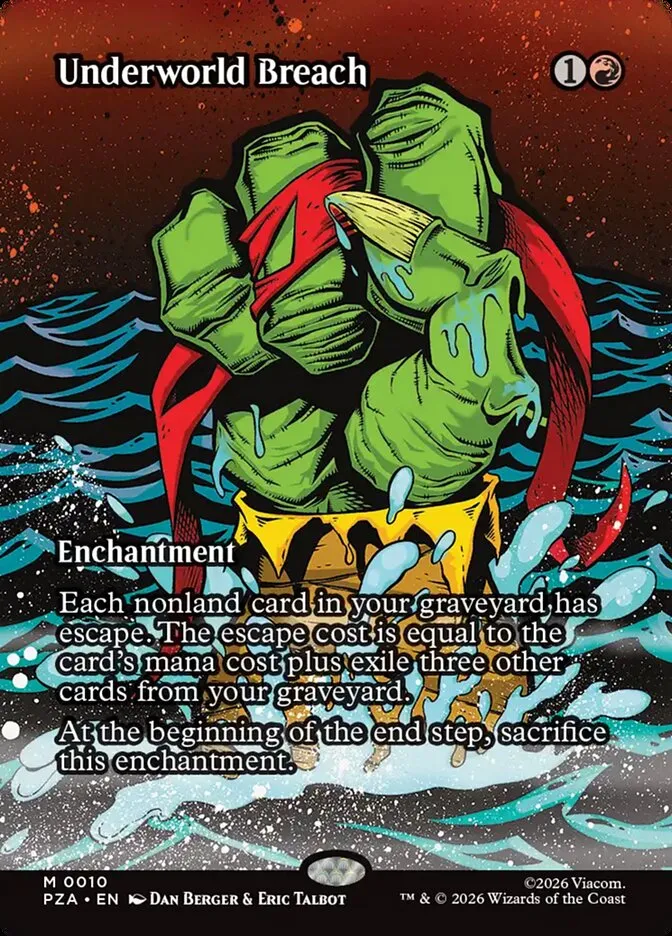 2026 Teenage Mutant Ninja Turtles Source Material Underworld Breach mythic #10 mythic card image