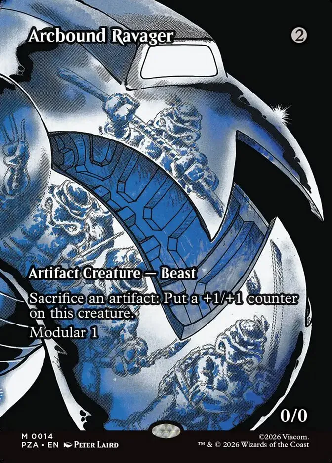 2026 Teenage Mutant Ninja Turtles Source Material Arcbound Ravager mythic #14 mythic card image