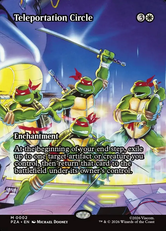 2026 Teenage Mutant Ninja Turtles Source Material Teleportation Circle mythic #2 mythic card image