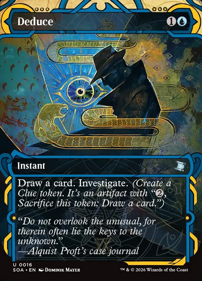 2026 Secrets of Strixhaven Mystical Archive Deduce uncommon #16 uncommon card image