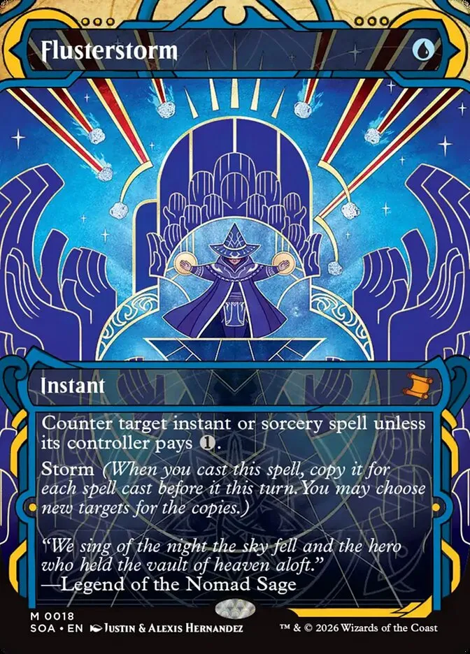 2026 Secrets of Strixhaven Mystical Archive Flusterstorm mythic #18 mythic card image