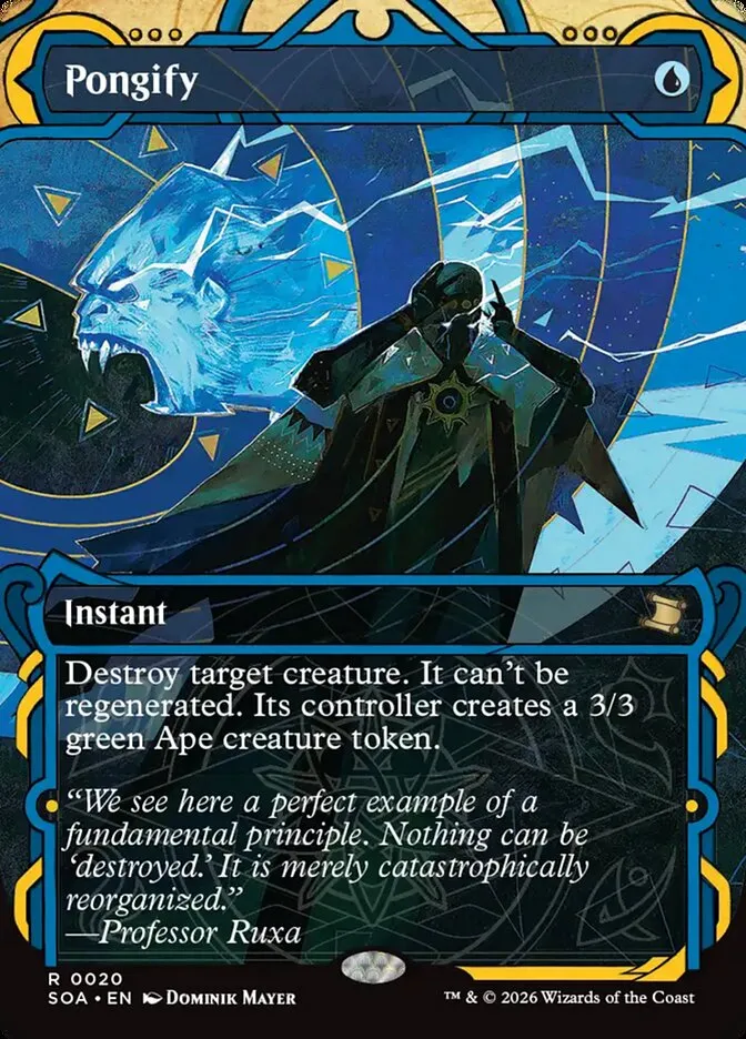2026 Secrets of Strixhaven Mystical Archive Pongify rare #20 rare card image