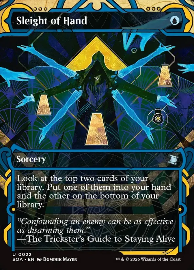 2026 Secrets of Strixhaven Mystical Archive Sleight of Hand uncommon #22 uncommon card image