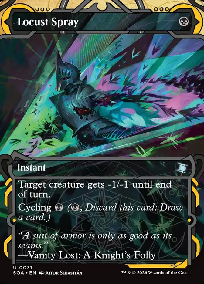 2026 Secrets of Strixhaven Mystical Archive Locust Spray uncommon #31 uncommon card image