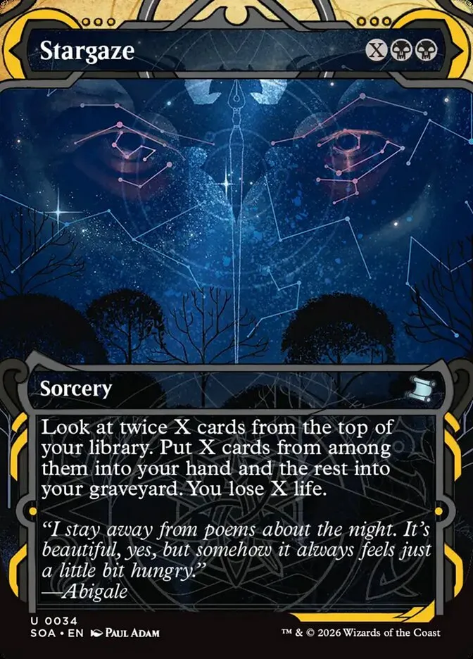 2026 Secrets of Strixhaven Mystical Archive Stargaze uncommon #34 uncommon card image