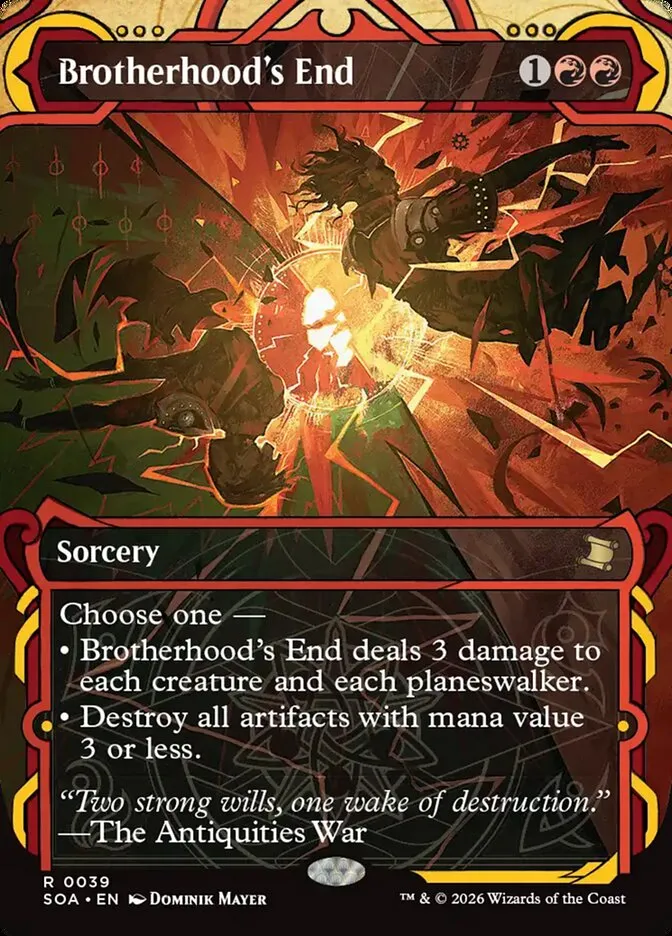 2026 Secrets of Strixhaven Mystical Archive Brotherhood's End rare #39 rare card image